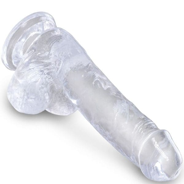 KING COCK - CLEAR REALISTIC PENIS WITH BALLS 13.5 CM TRANSPARENT 3